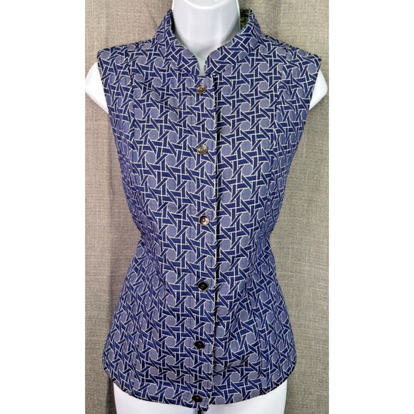 Christopher & Banks Women's Reversible Quilted Snap Button Vest Size M NWT - Picture 6 of 14
